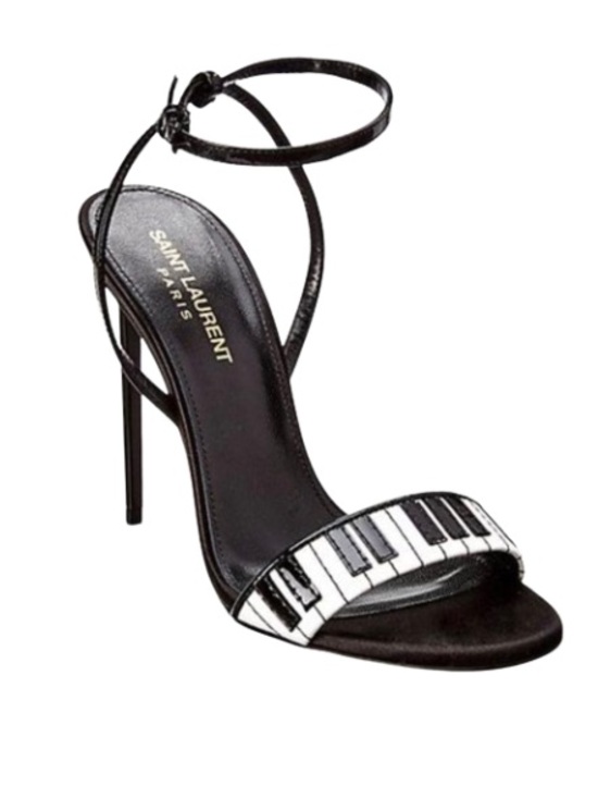 Saint Laurent Shoes - YSL Abbey Piano Sandals, size 38.5. Brand new in box!